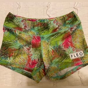 Tropical Fleo Shorts-Small